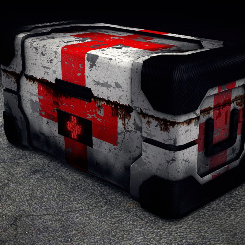 Low Poly Health Crate preview image 1